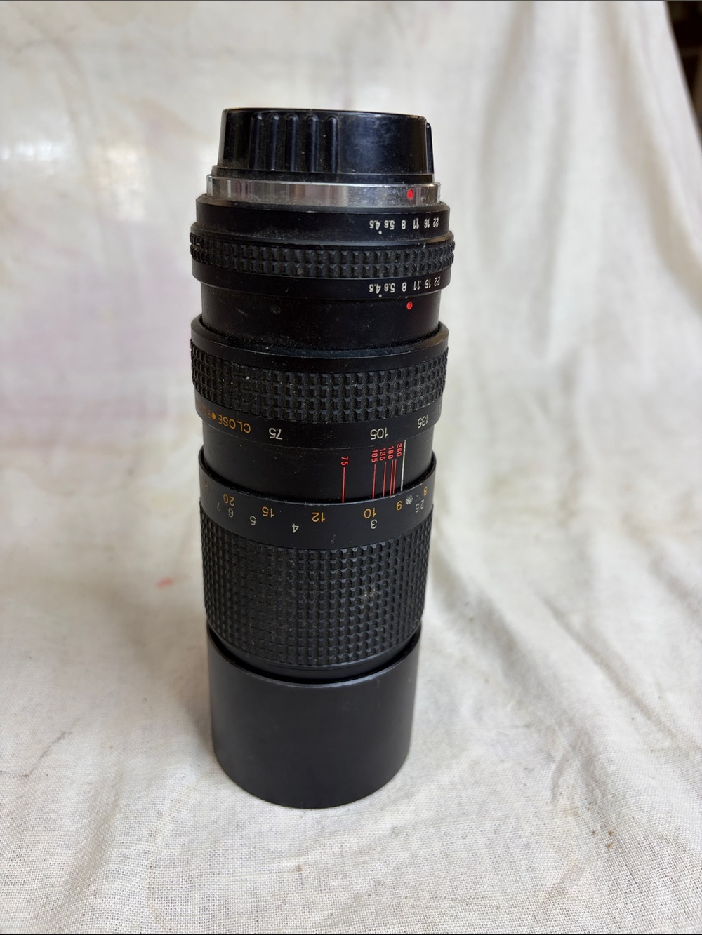 Manual 75-150mm Telephoto Camera Lens - Black